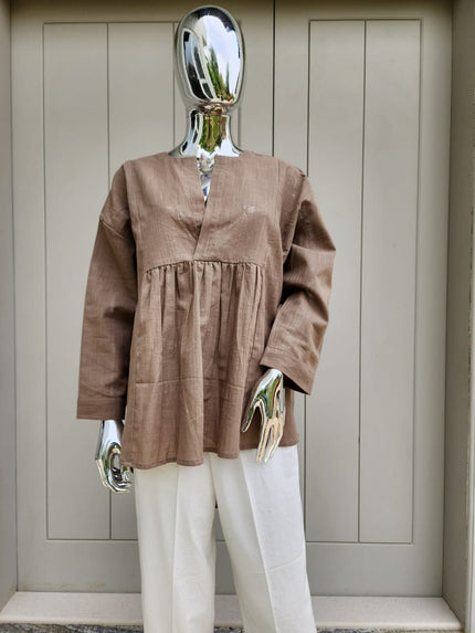 Elegant Top , Asymmetrical Stylish Cotton Top for Women