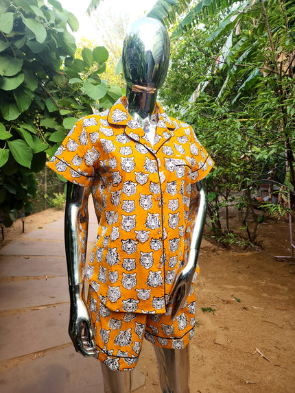 Hand Block Print Cotton Pyjama Set – Stylish & Comfortable Nightwear