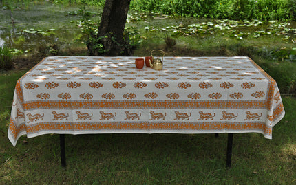 Aiyana cotton Table cover - Printed Floral Design