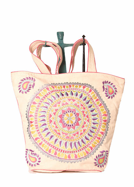 Dhonk Circle of Life Tote Bag – Stylish & Spacious Everyday Canvas Bag