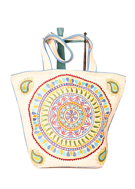 Dhonk Circle of Life Tote Bag – Stylish & Spacious Everyday Canvas Bag