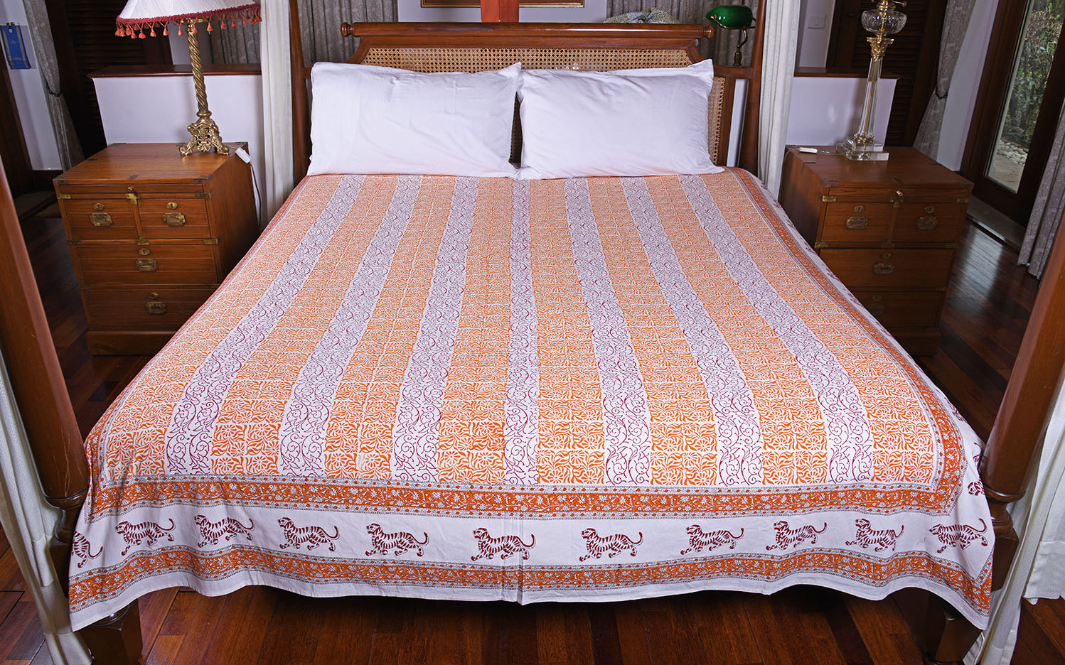 Phool Bail Queen Size Bed Cover