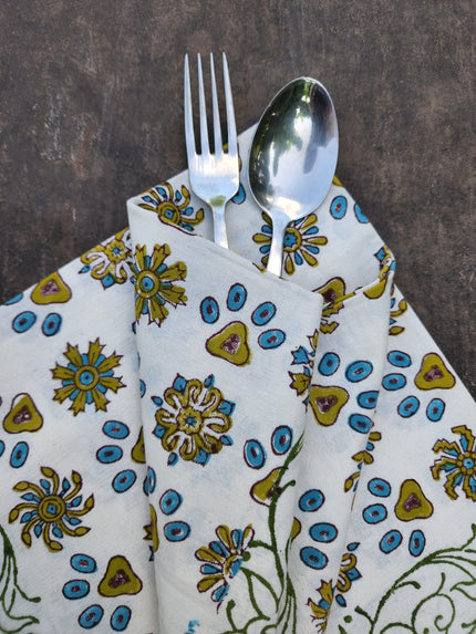 Hand Block Printed Cotton Napkins