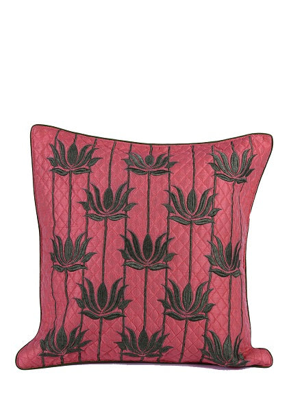 Kamal Embroidered Silk Cushion Cover