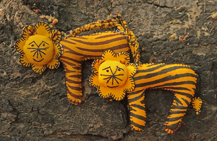 Sher Khan Handcrafted Tiger Soft Toy - Ranthambore Wildlife Souvenir