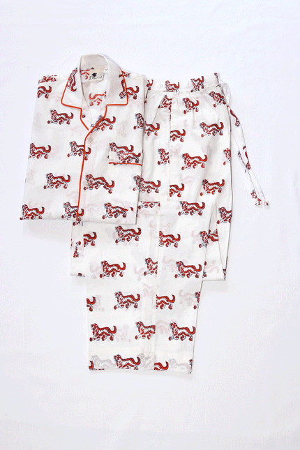 Dhonk Hand Block Print Cotton Pyjama Set – Comfortable Nightwear